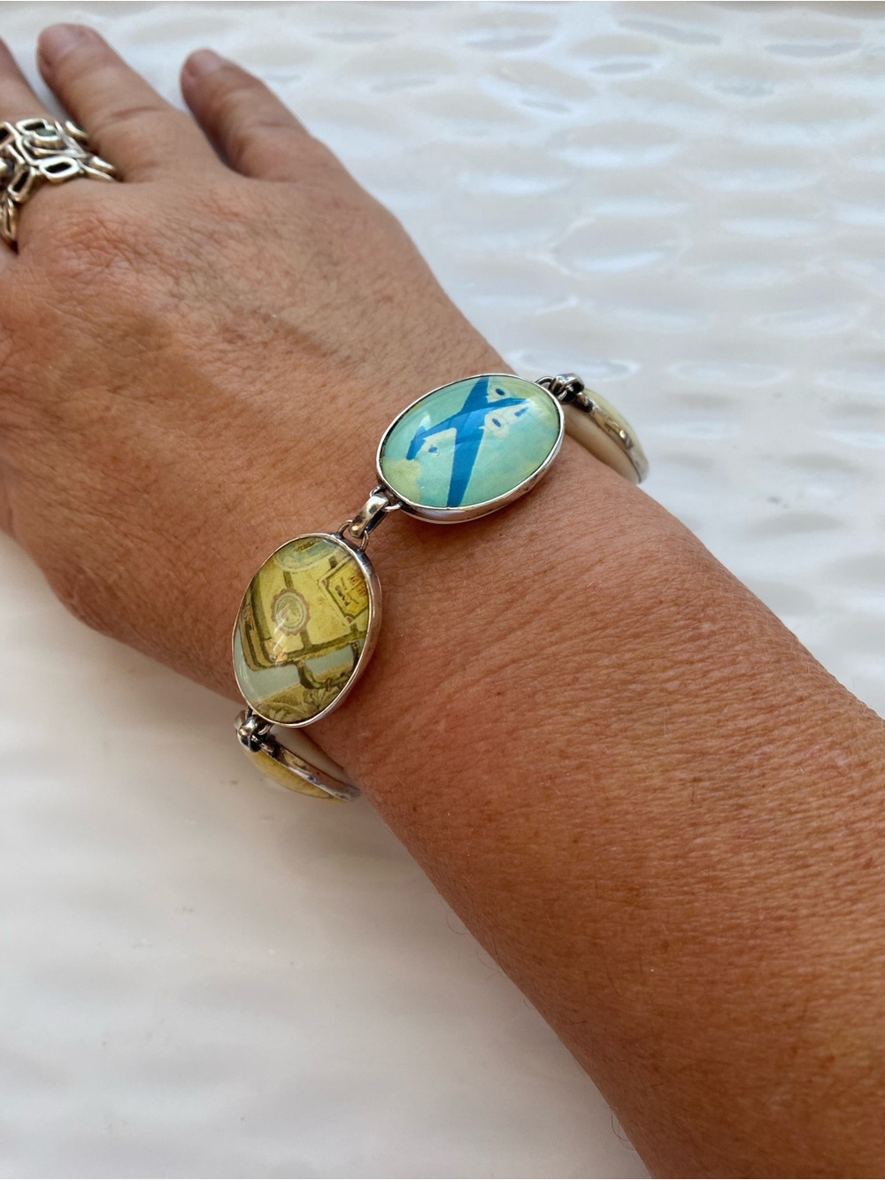 Silpada Passport Bracelet Rare B2436 - Picture 7 of 10